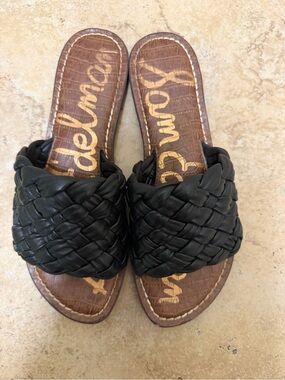 Sam Edelman Griffin Black Leather Sandals